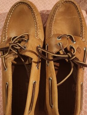 Sperry Topsider Leather Boat Shoes Size 10.5